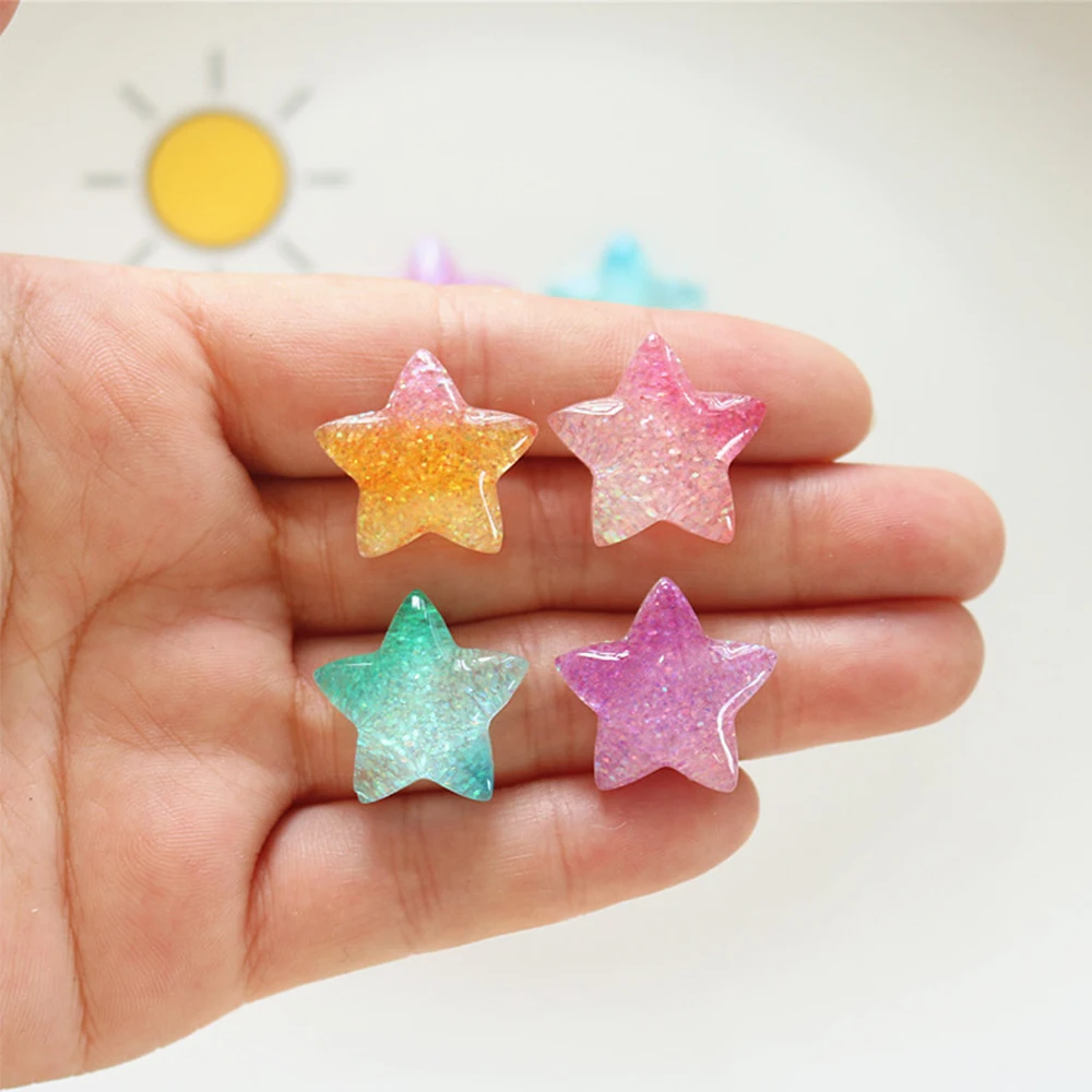 Christmas Craft Embellishment - 10 buah cabochon belakang datar Resin