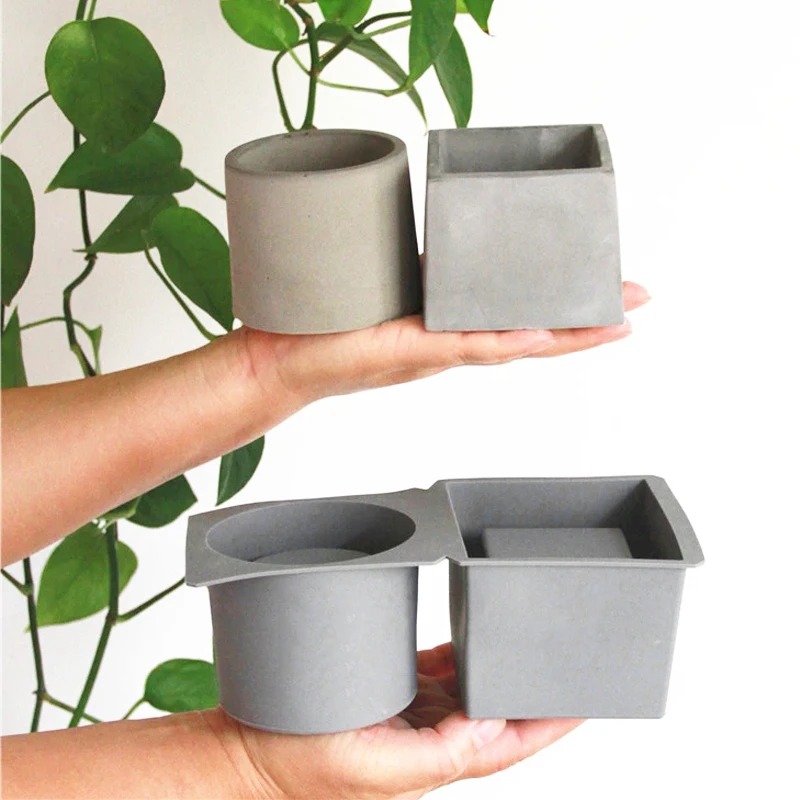 Craft Embellishment Storage - Pot bunga cetakan silikon untuk Diy