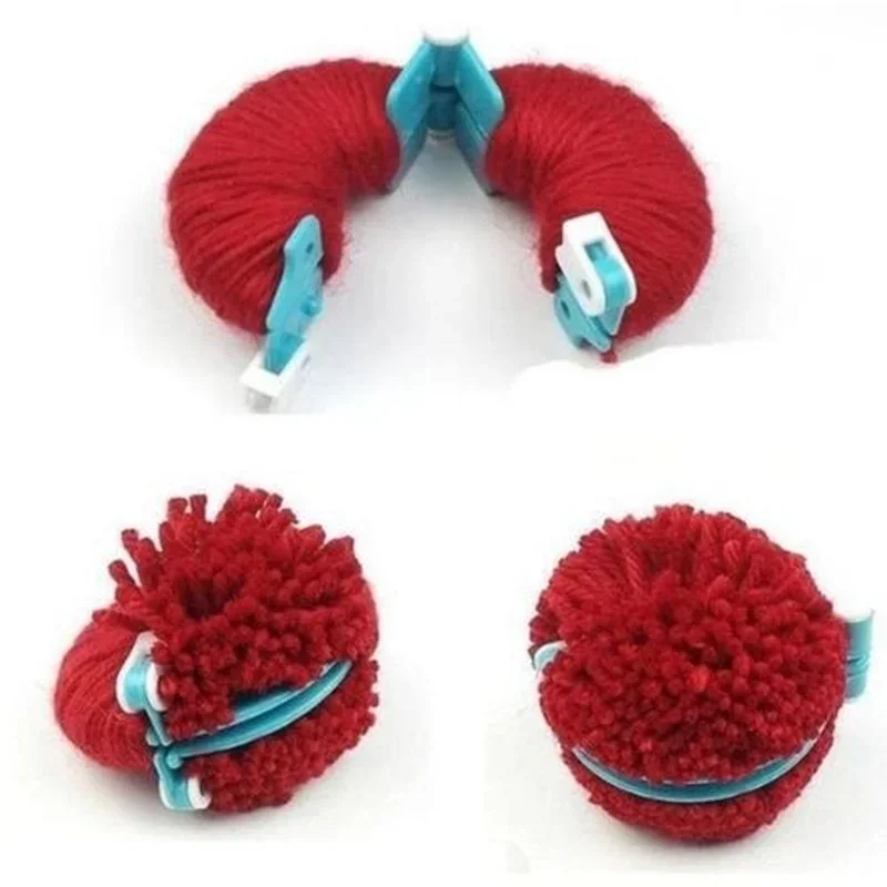 Pom Pom Maker Tool - 8 buah 4 ukuran bulu bola