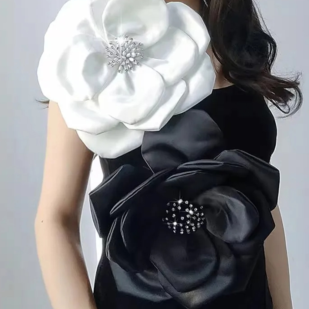 Applique Patch Flower - Baru 29cm 3D bunga besar renda