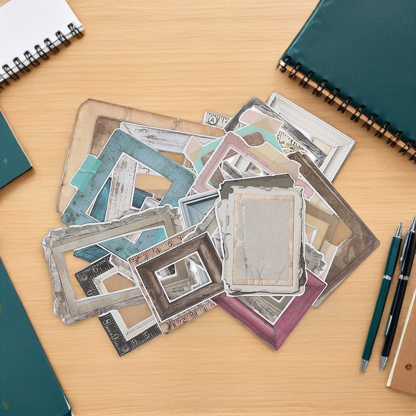 Embellishments For Scrapbooking - 35Pcs Stiker Bingkai untuk Scrapbooking, Hiasan