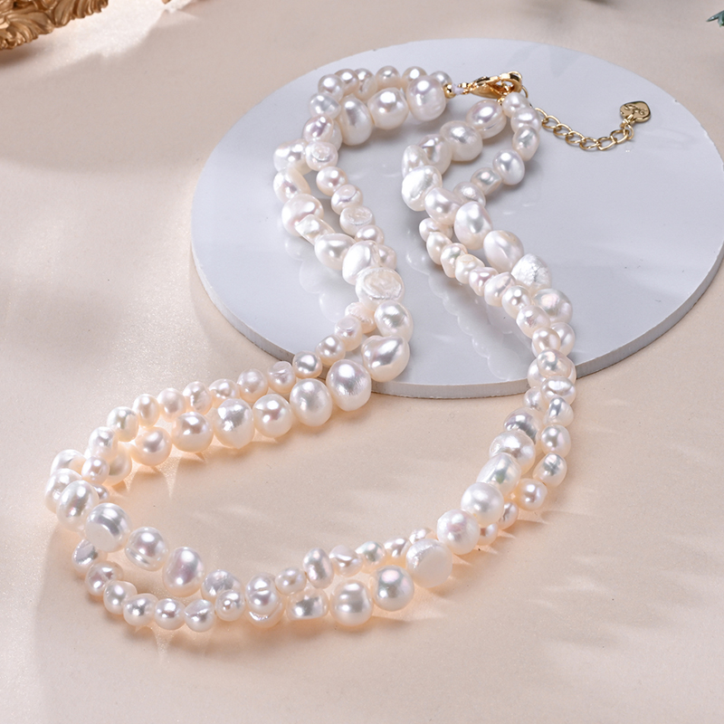 Pearl Trim Chain - HENGSHENG Barok air tawar 5-6mm 8-9mm