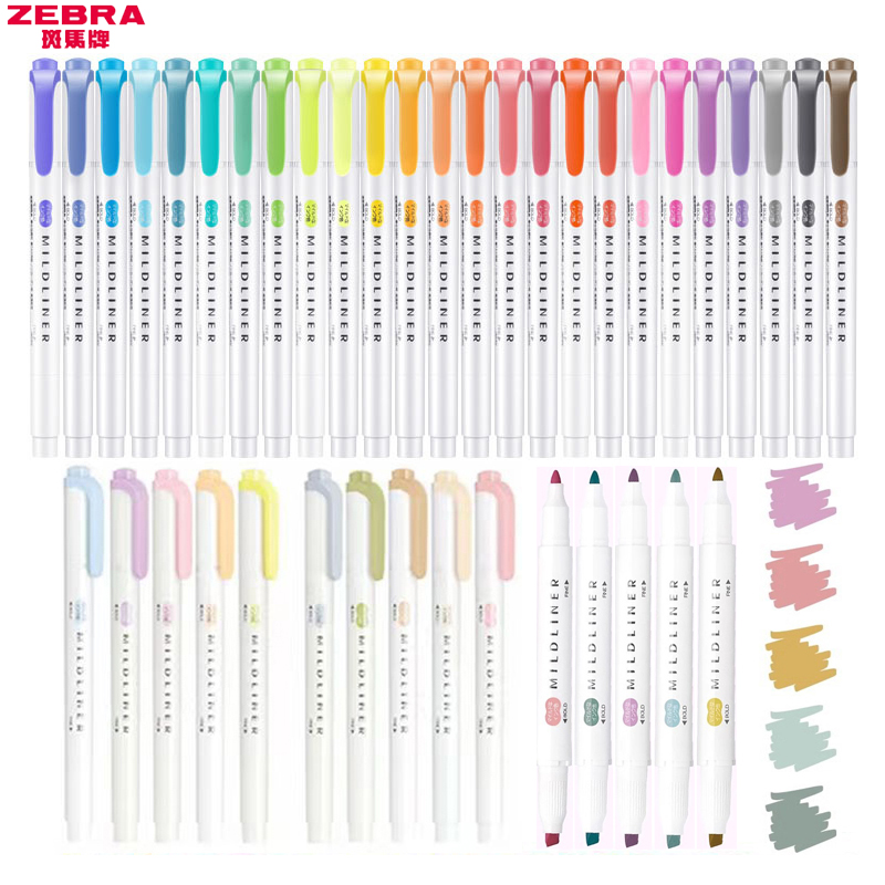 Zebra Pen Mildliner - 1/3 Buah Pena Stabilo ZEBRA MILDLINER