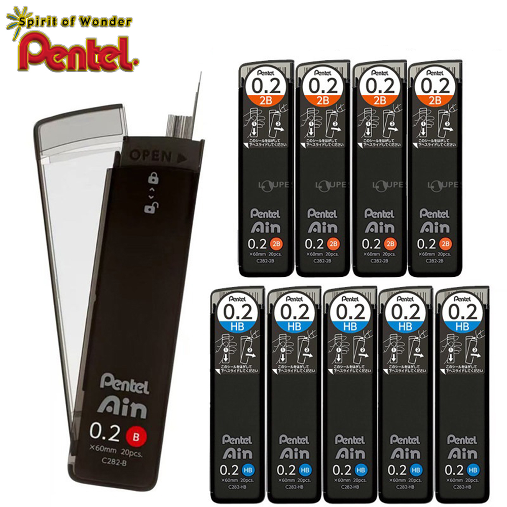 Pentel Pen Energel - 3 Kotak Pensil Mekanik Pentel Jepang