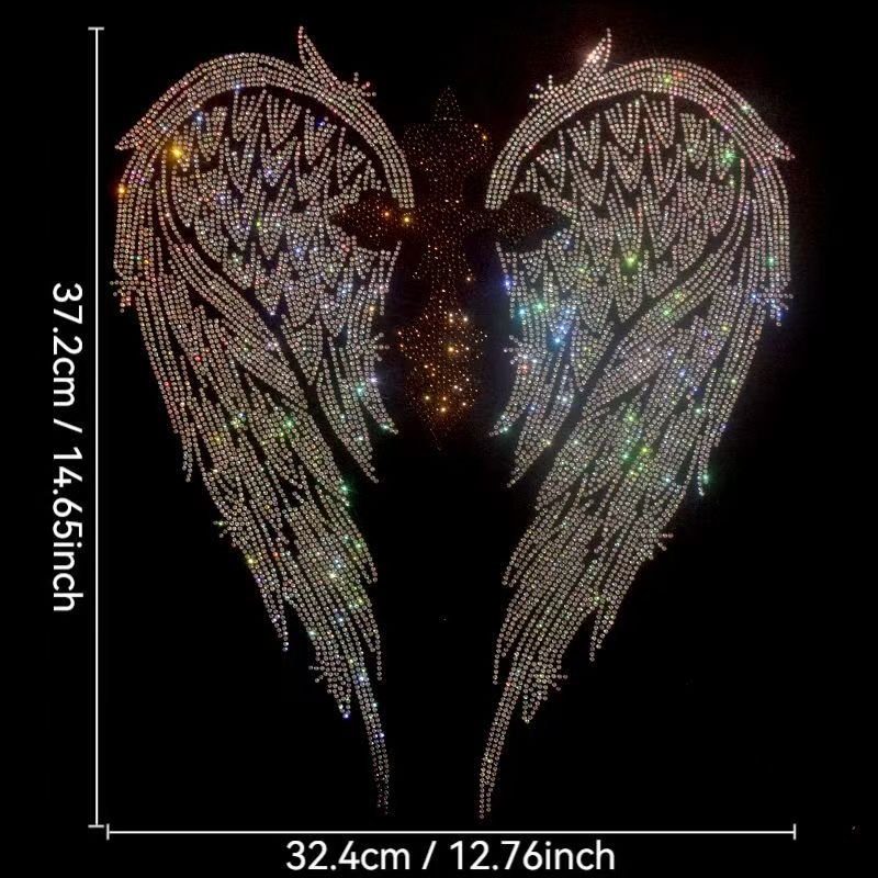 Hotfix Rhinestone Sheet - Stiker Pakaian DIY Bergaya: Patch Applique