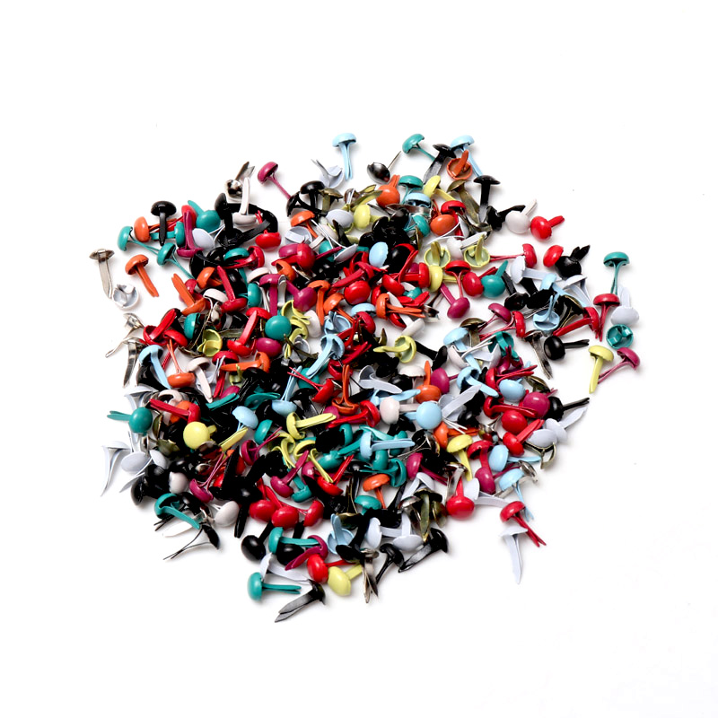 Embellishments For Scrapbooking - 100pcs Campuran Berbagai Warna Stud Logam