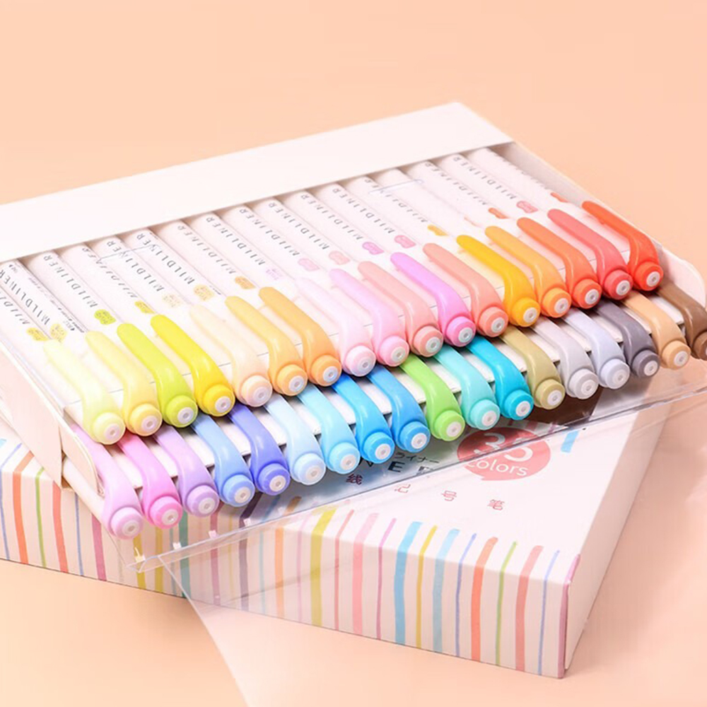 Set Highlander 35 warna ZEBRA  - Zebra Pen Mildliner ulasan dan harga