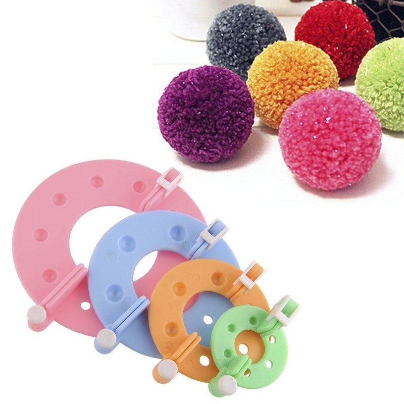 8 buah 4 ukuran bulu bola tenu - Pom Pom Maker Tool ulasan dan harga