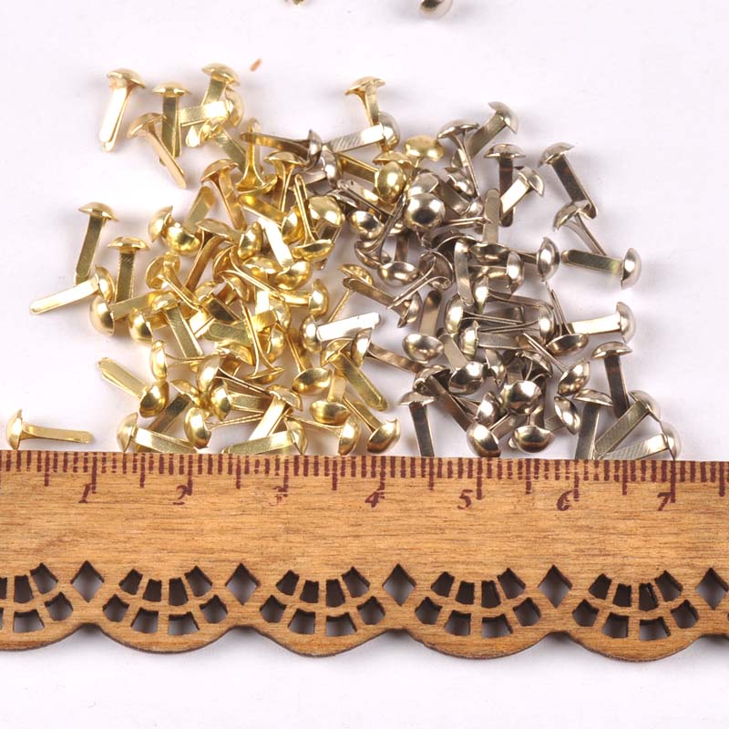 100 Buah Perak Campuran/Emas B - Embellishments For Scrapbooking ulasan dan harga