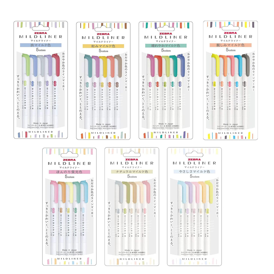 Zebra Mildliner Set lengkap Pa - Zebra Pen Mildliner ulasan dan harga