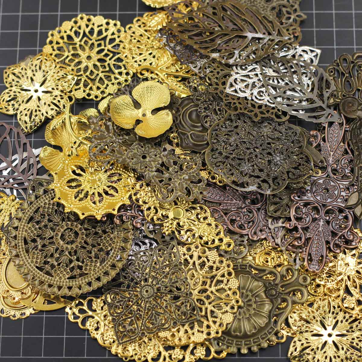 Hiasan Konektor Acak Campuran  - Embellishment Crafts ulasan dan harga