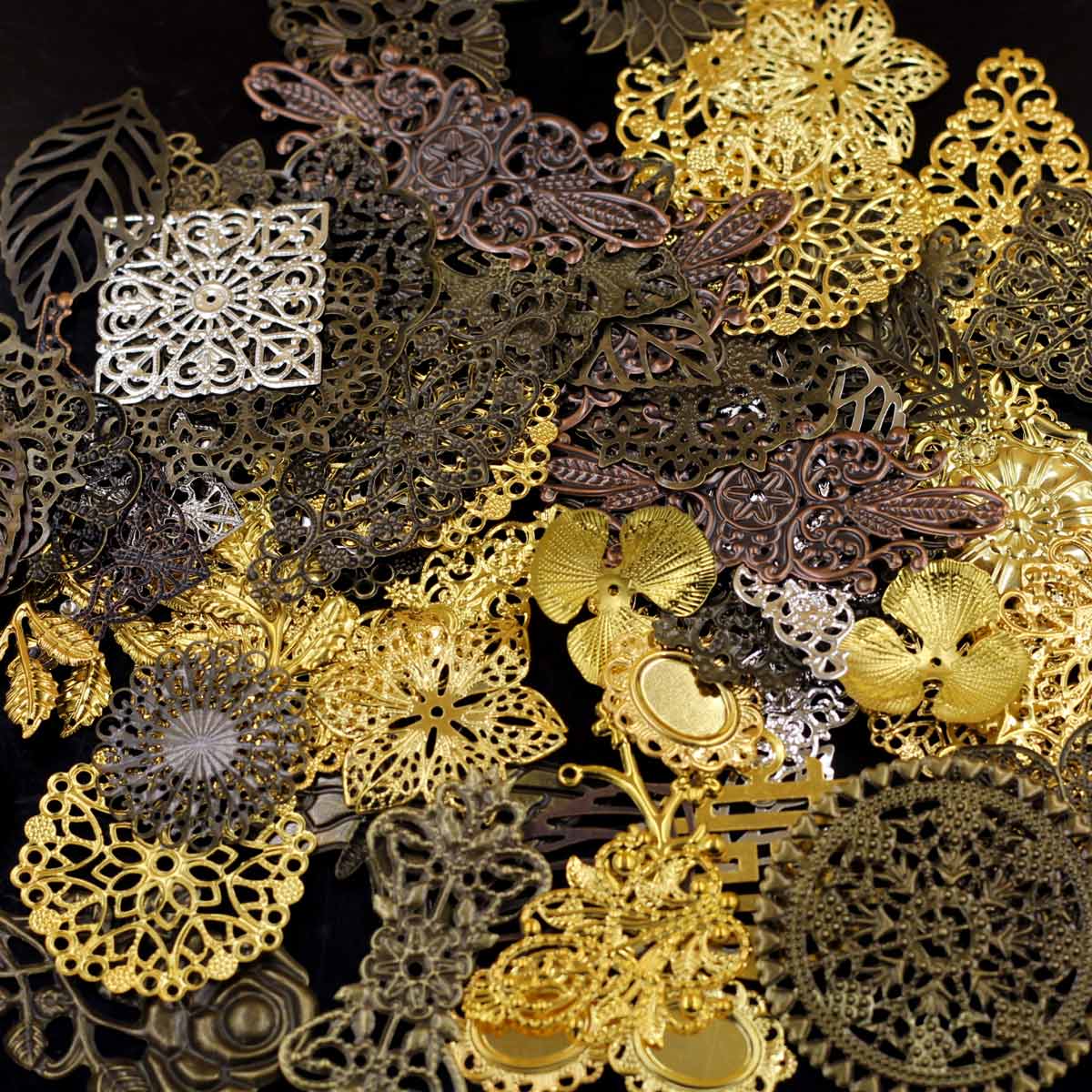 Hiasan Konektor Acak Campuran  - Embellishment Crafts ulasan dan harga