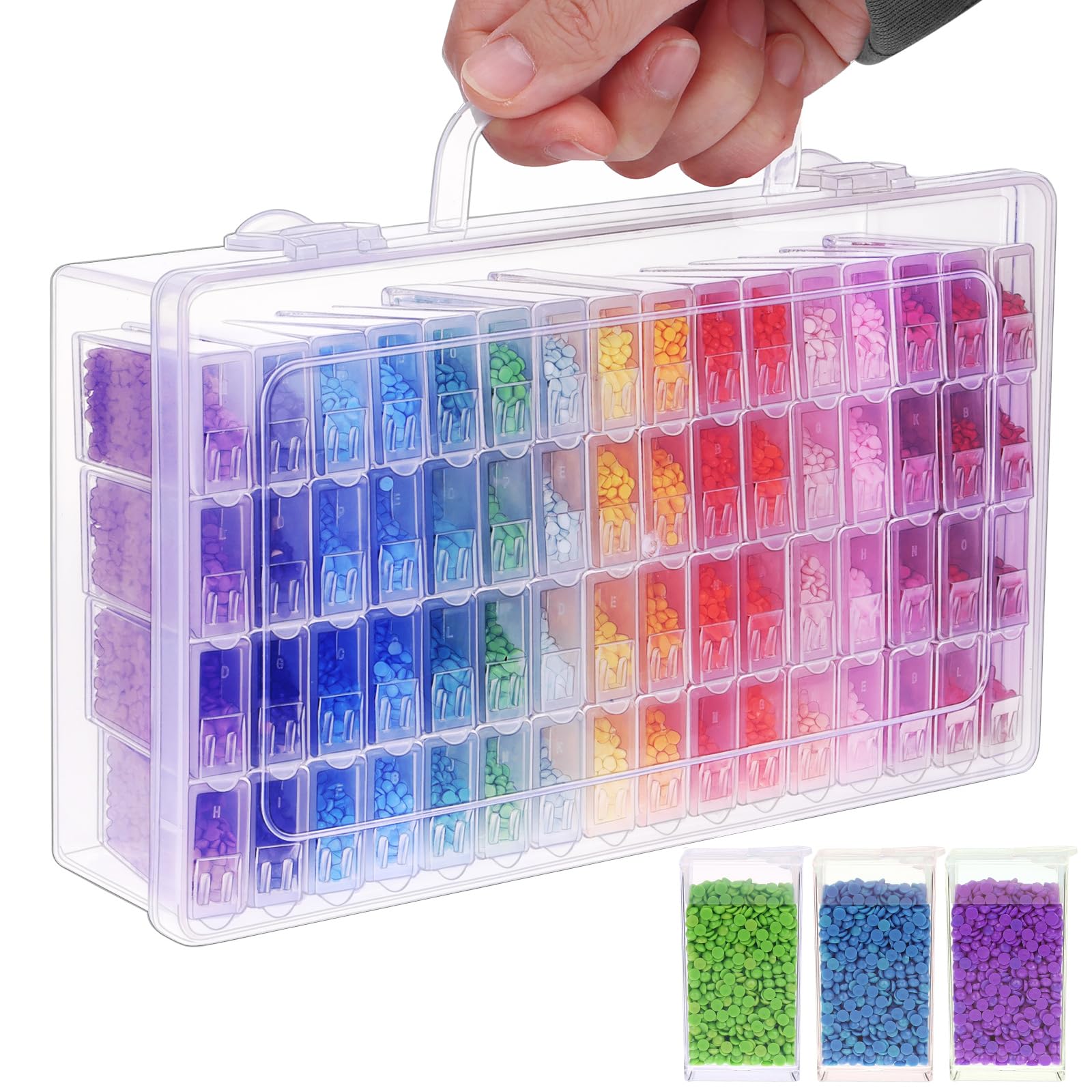 Kotak Penyimpanan Diamond Pain - Craft Embellishment Storage ulasan dan harga