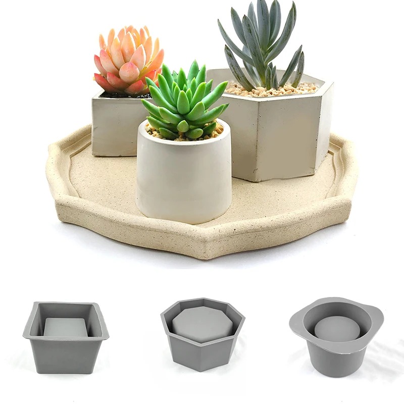 Pot bunga cetakan silikon untu - Craft Embellishment Storage ulasan dan harga