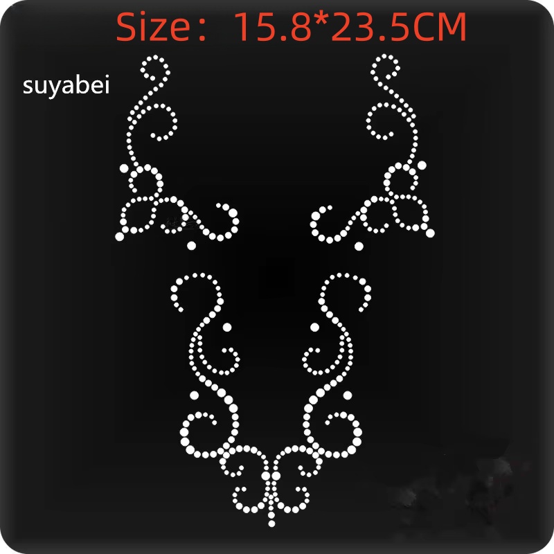 2pc/lot Patch Bunga Berhias Rh - Hotfix Rhinestone Sheet ulasan dan harga