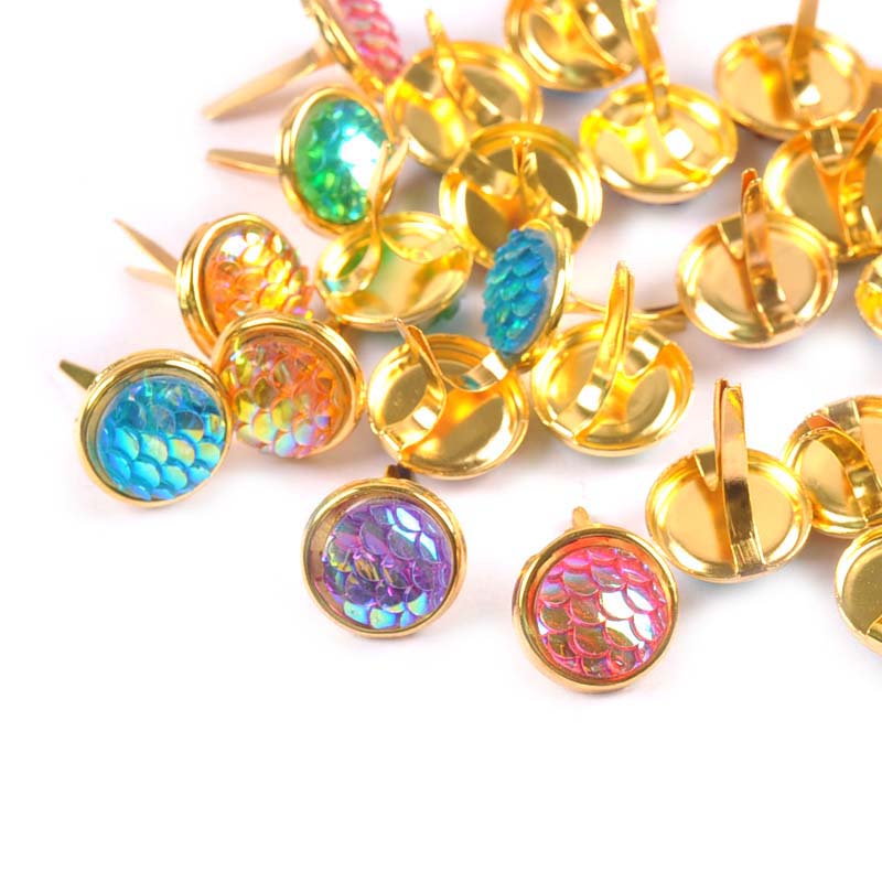 13X13Mm 20Pcs Mix Squama Pola  - Embellishments For Scrapbooking ulasan dan harga