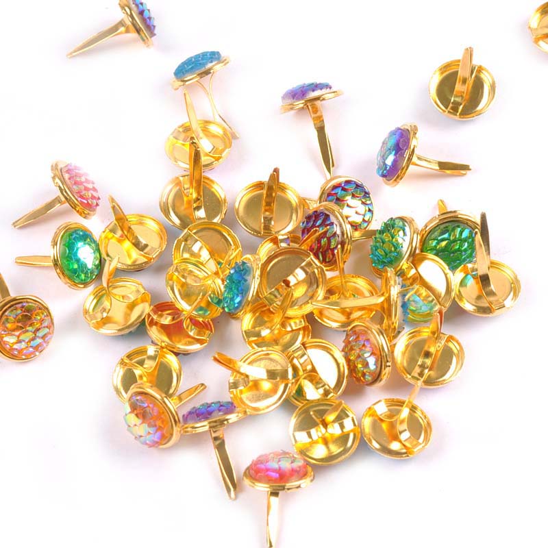 13X13Mm 20Pcs Mix Squama Pola  - Embellishments For Scrapbooking ulasan dan harga