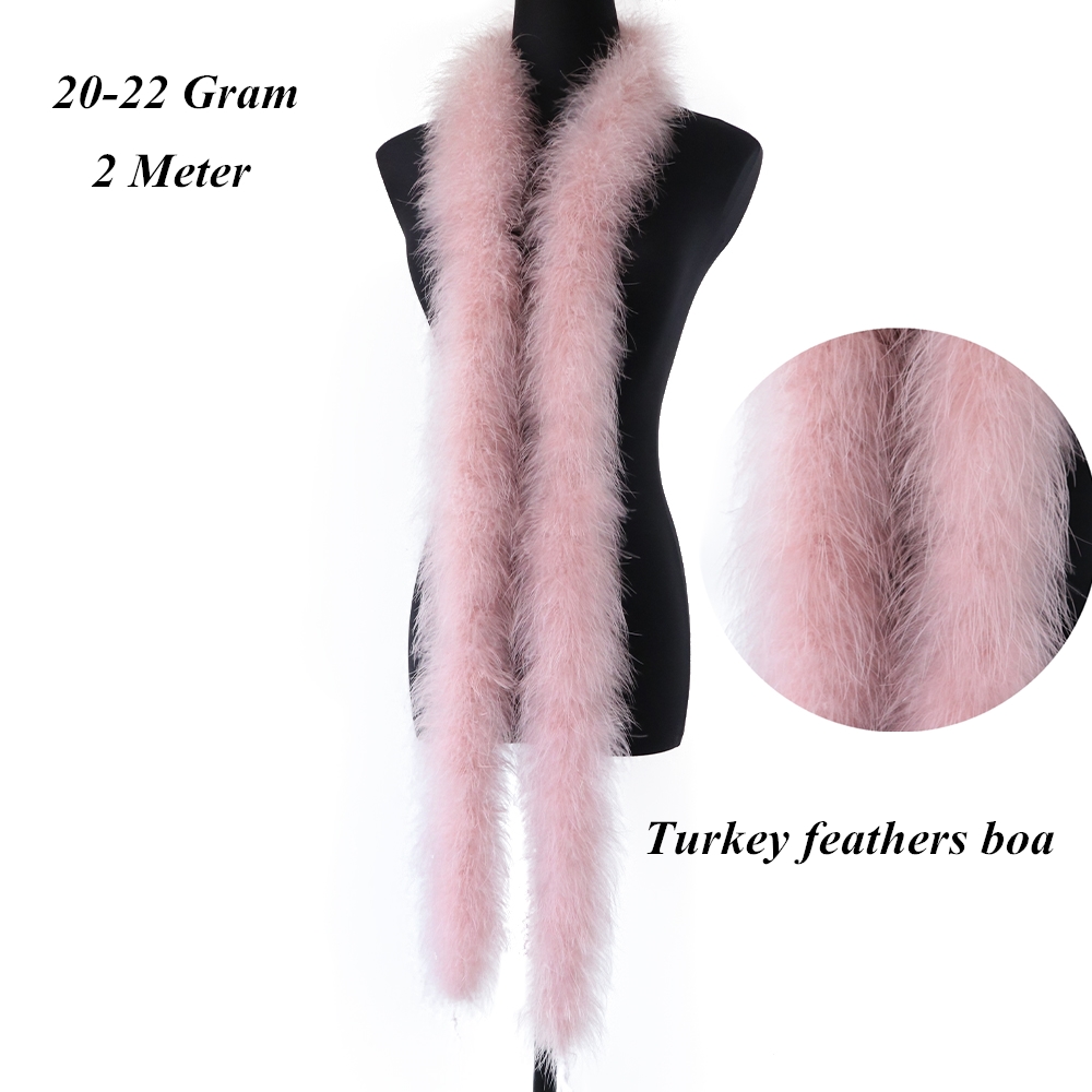 20-22g 2M Bulu Marabou Boa Tri - Feather Trim Marabou ulasan dan harga