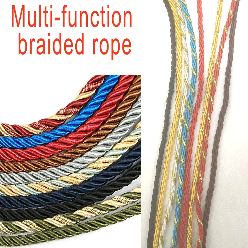 Tali Nilon Dekoratif 3mm 10m,  - Cord Trim Twisted ulasan dan harga