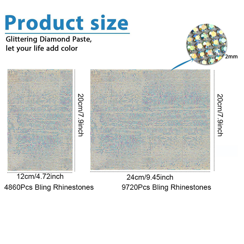 9720/4860Pcs Lembaran Rhinesto - Hotfix Rhinestone Sheet ulasan dan harga