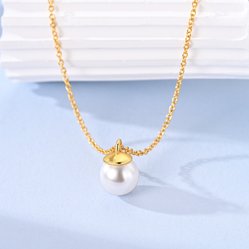 Kalung Perak Murni 925 Asli Ka - Pearl Trim Chain ulasan dan harga