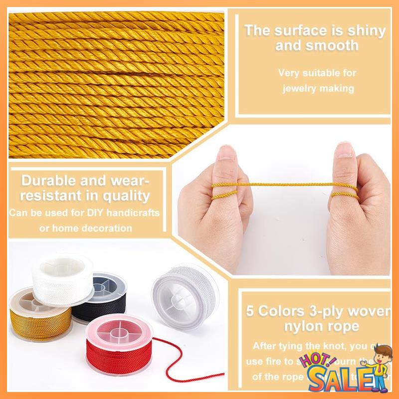 AB68 Kabel Nilon Bengkok 3 Lap - Cord Trim Twisted ulasan dan harga