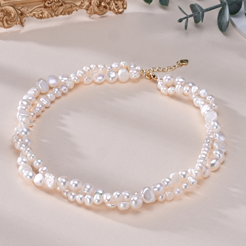 HENGSHENG Barok air tawar 5-6m - Pearl Trim Chain ulasan dan harga