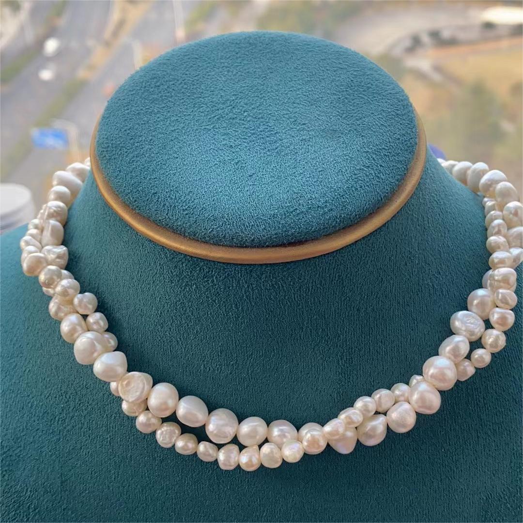 HENGSHENG Barok air tawar 5-6m - Pearl Trim Chain ulasan dan harga