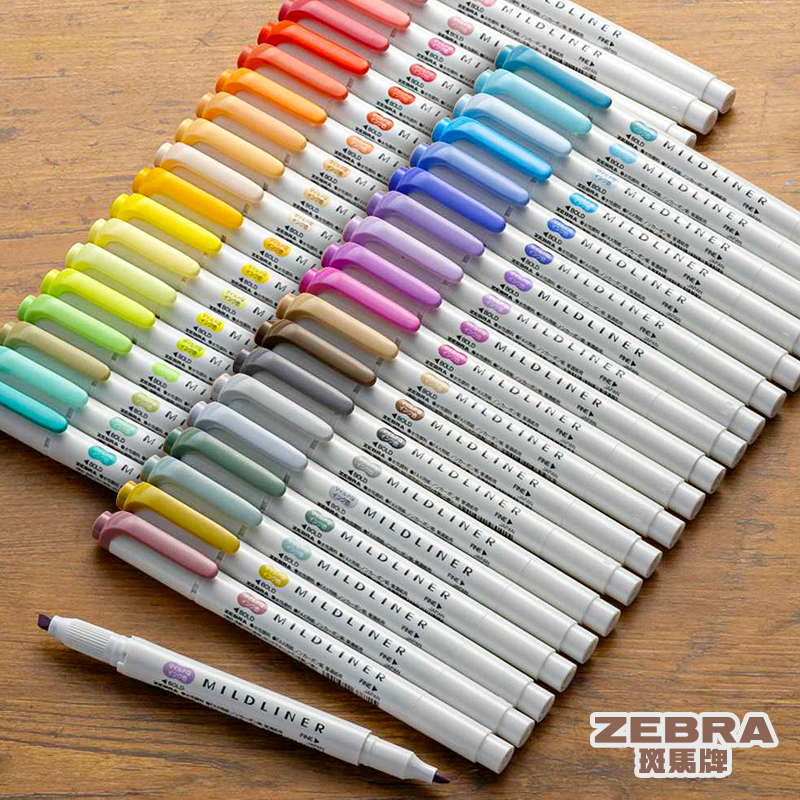 Pena Stabilo Zebra Mildliner,  - Zebra Pen Mildliner ulasan dan harga