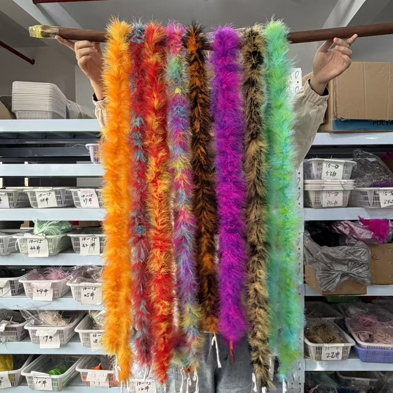 Bulu Marabou Warna-warni 2 Met - Feather Trim Marabou ulasan dan harga