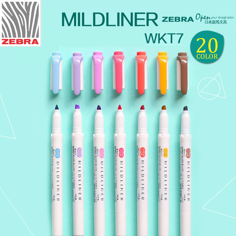 ZEBRA Jepang WKT7 baru Mildlin - Zebra Pen Mildliner ulasan dan harga