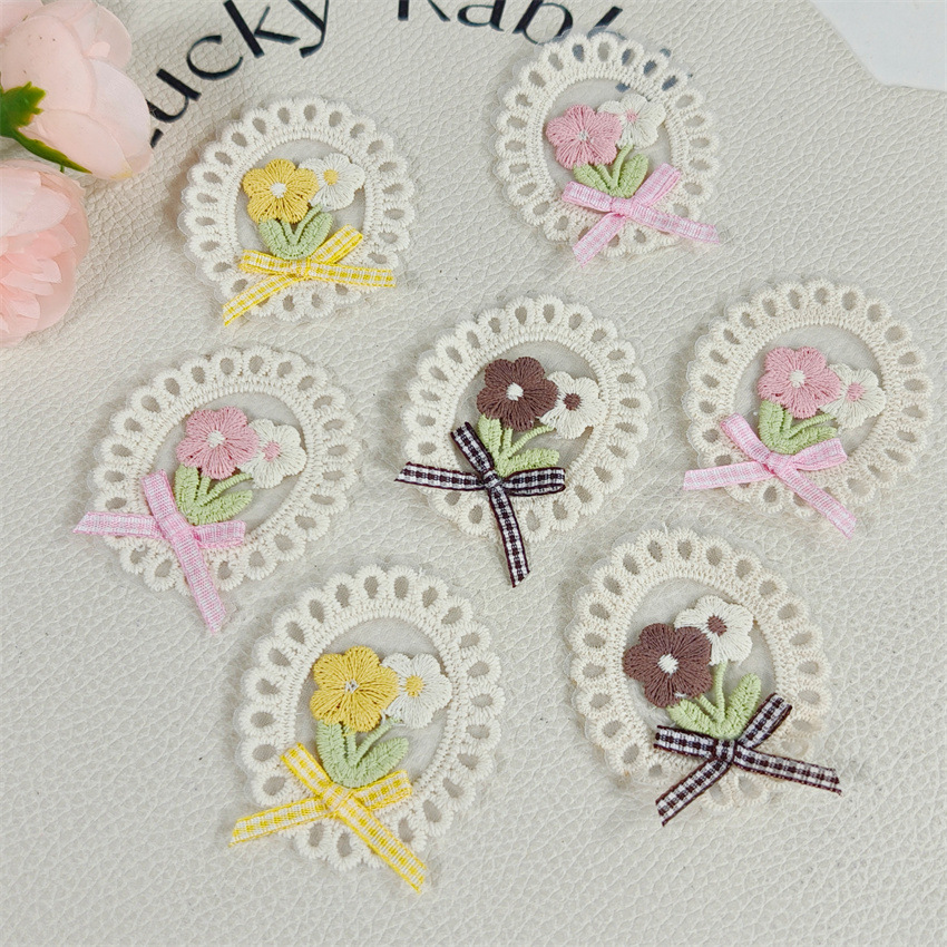 10 Buah Baru Musim Semi Musim  - Applique Patch Flower ulasan dan harga