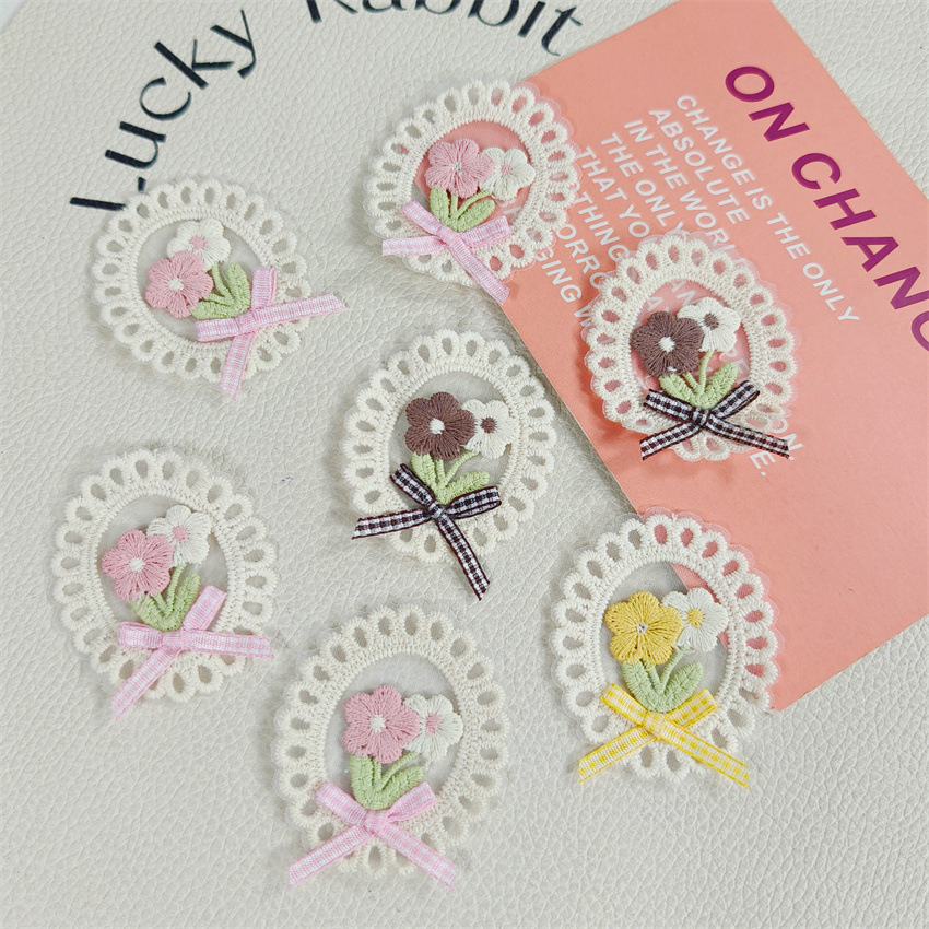 10 Buah Baru Musim Semi Musim  - Applique Patch Flower ulasan dan harga