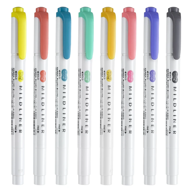 25 Warna Jepang ZEBRA Mildline - Zebra Pen Mildliner ulasan dan harga