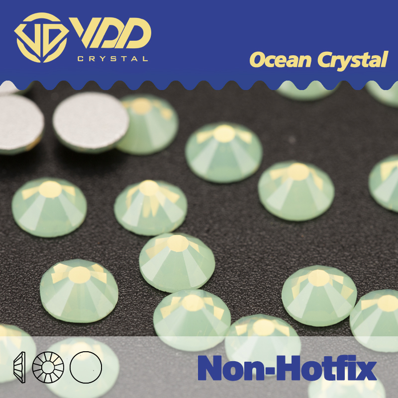 VDD 046 kristal Opal hijau unt - Hotfix Rhinestone Sheet ulasan dan harga