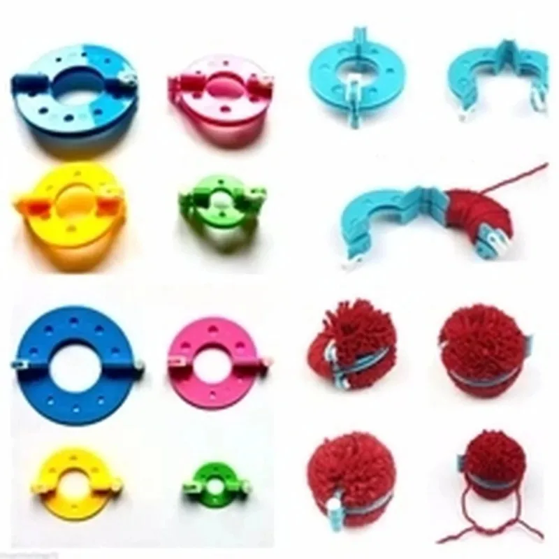 8 Buah 4 Ukuran Bola Bulu Pene - Pom Pom Maker Tool ulasan dan harga