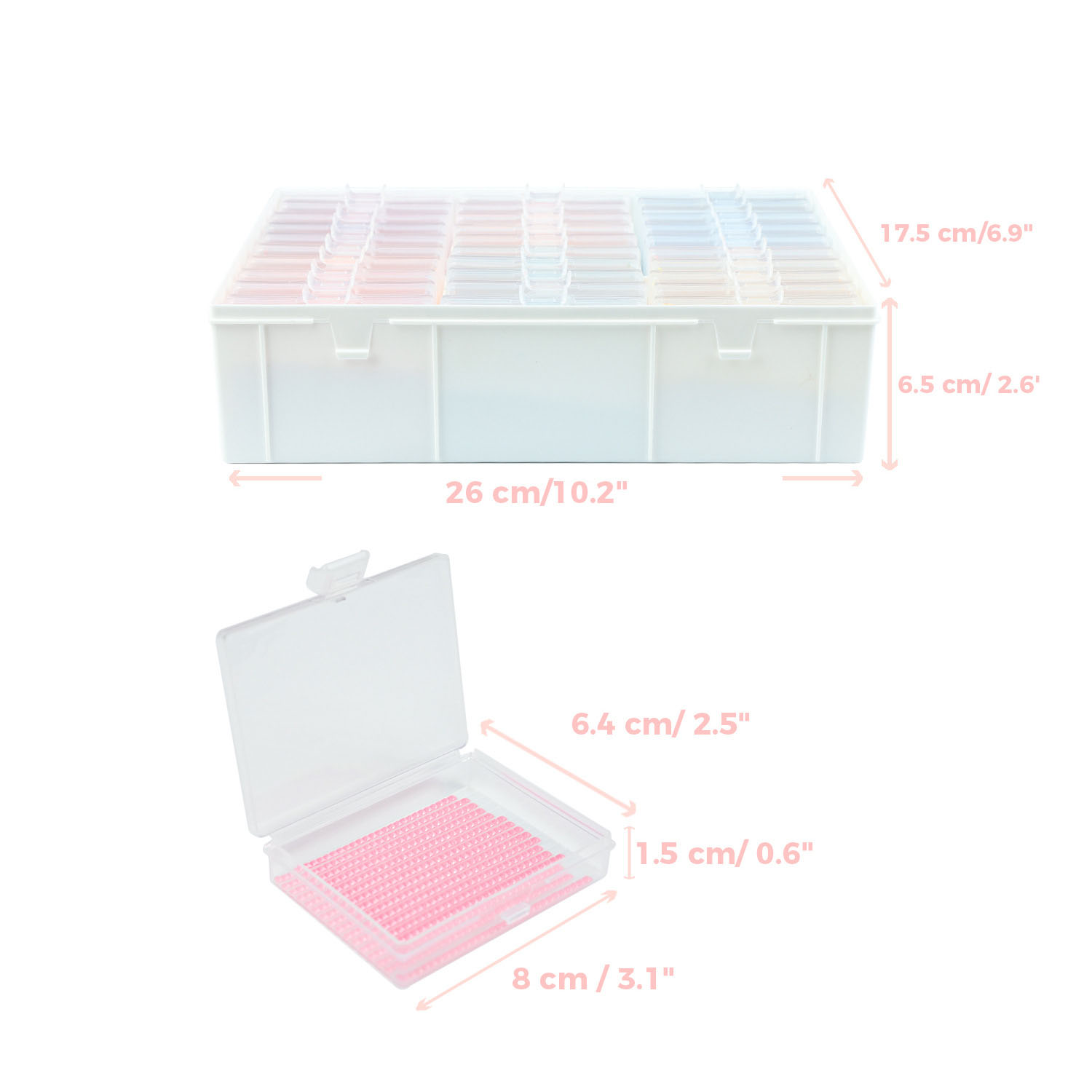 Set Wadah Seni Lukisan Berlian - Craft Embellishment Storage ulasan dan harga
