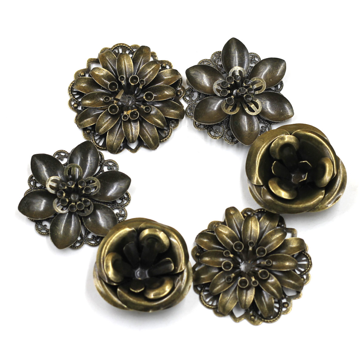 6 Buah Hiasan Kombinasi Pola B - Embellishment Crafts ulasan dan harga