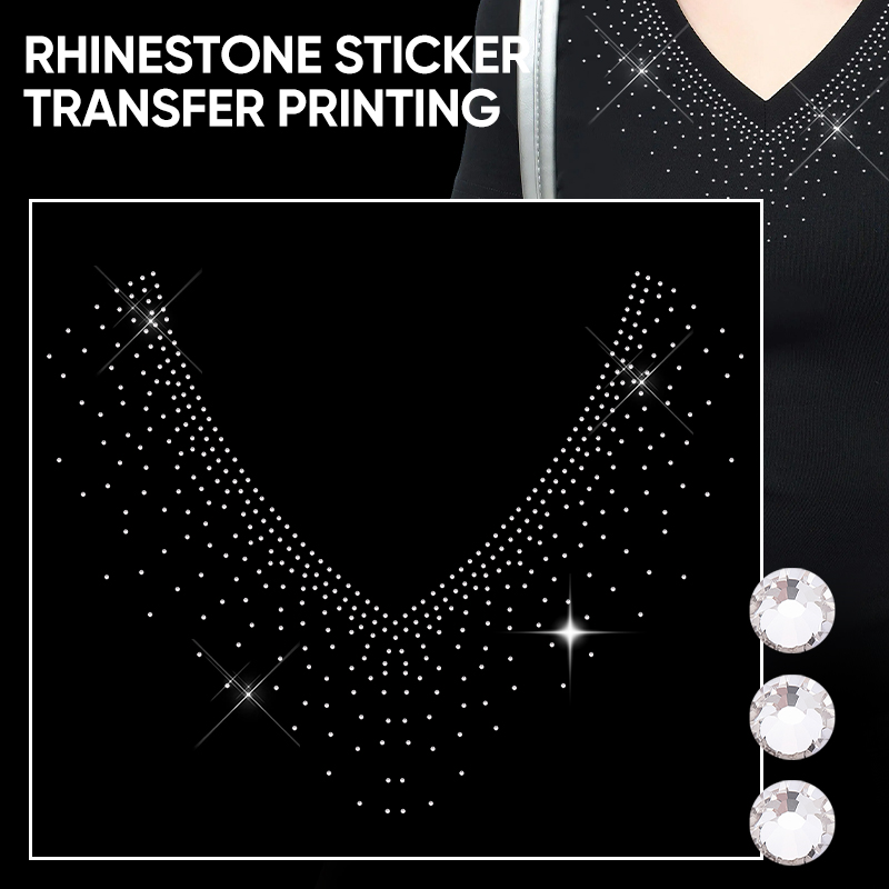 QIAO 1/2/4/6Pcs Stiker Transfe - Hotfix Rhinestone Sheet ulasan dan harga