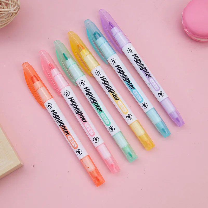 6 warna/Set pena Highlighter u - Stabilo Marker Boss ulasan dan harga