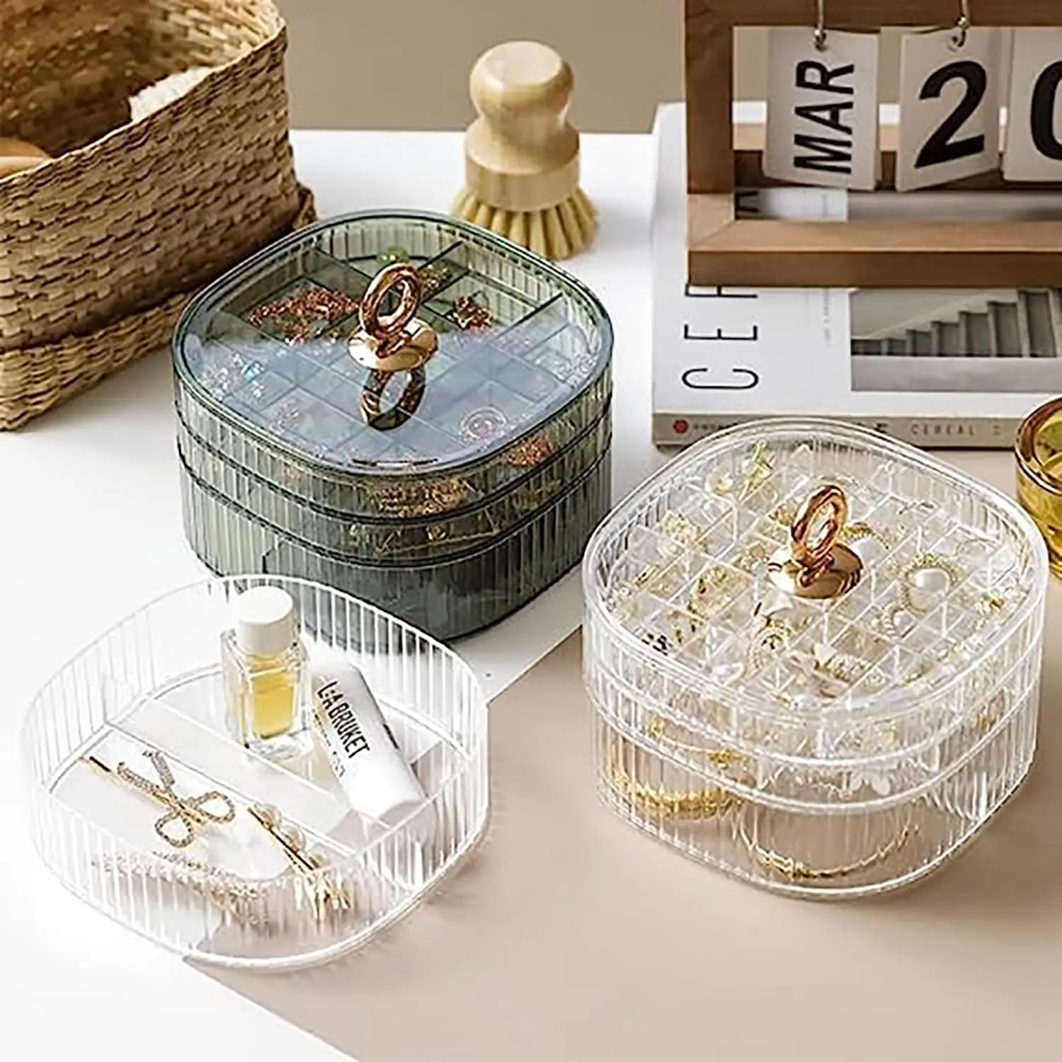 Kotak Perhiasan, Organizer Per - Craft Embellishment Storage ulasan dan harga