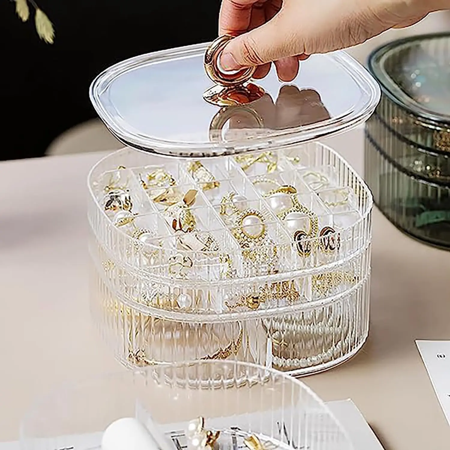 Kotak Perhiasan, Organizer Per - Craft Embellishment Storage ulasan dan harga