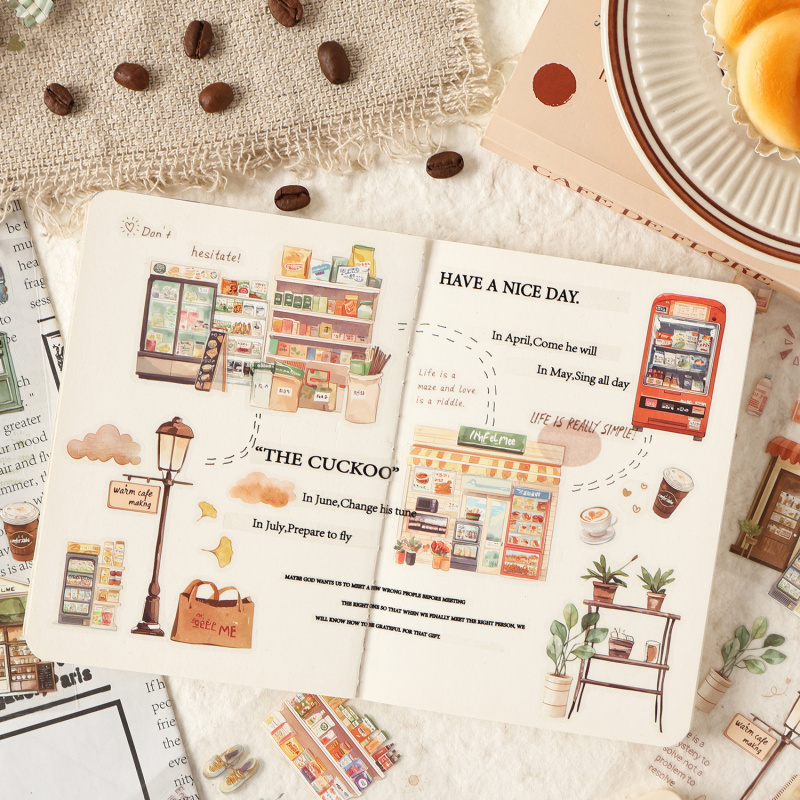 4 buah/pak Stiker Label Barang - Embellishments For Scrapbooking ulasan dan harga