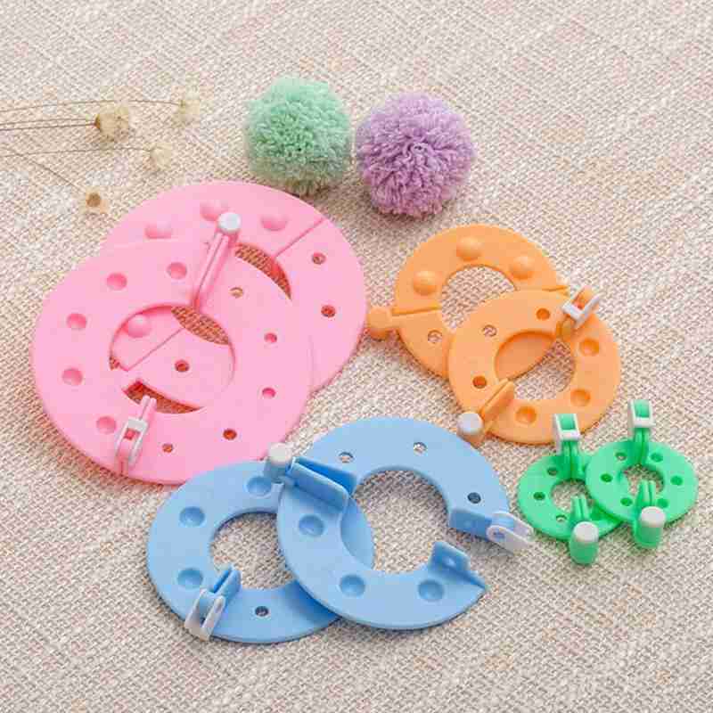 8 Buah Set Pembuat Pompom Plas - Pom Pom Maker Tool ulasan dan harga