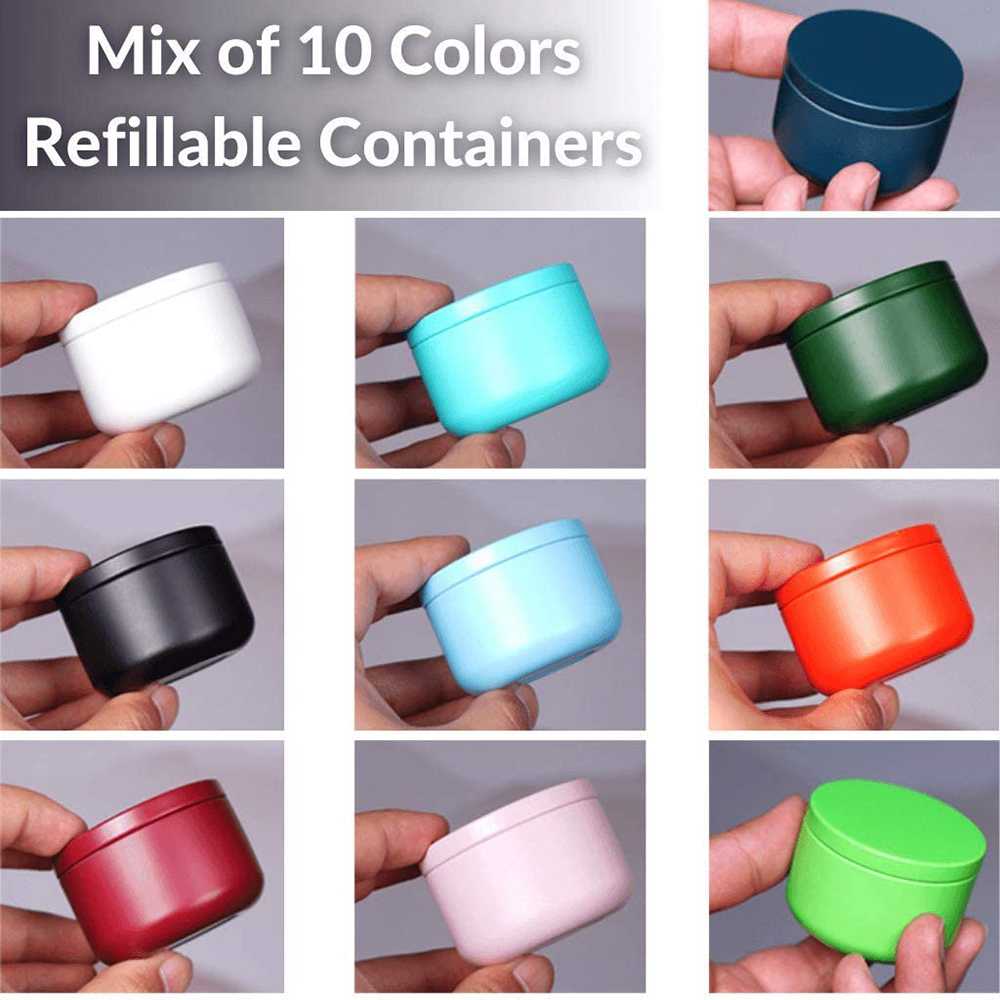 Kaleng Teh dengan Tutup Kedap  - Craft Embellishment Storage ulasan dan harga
