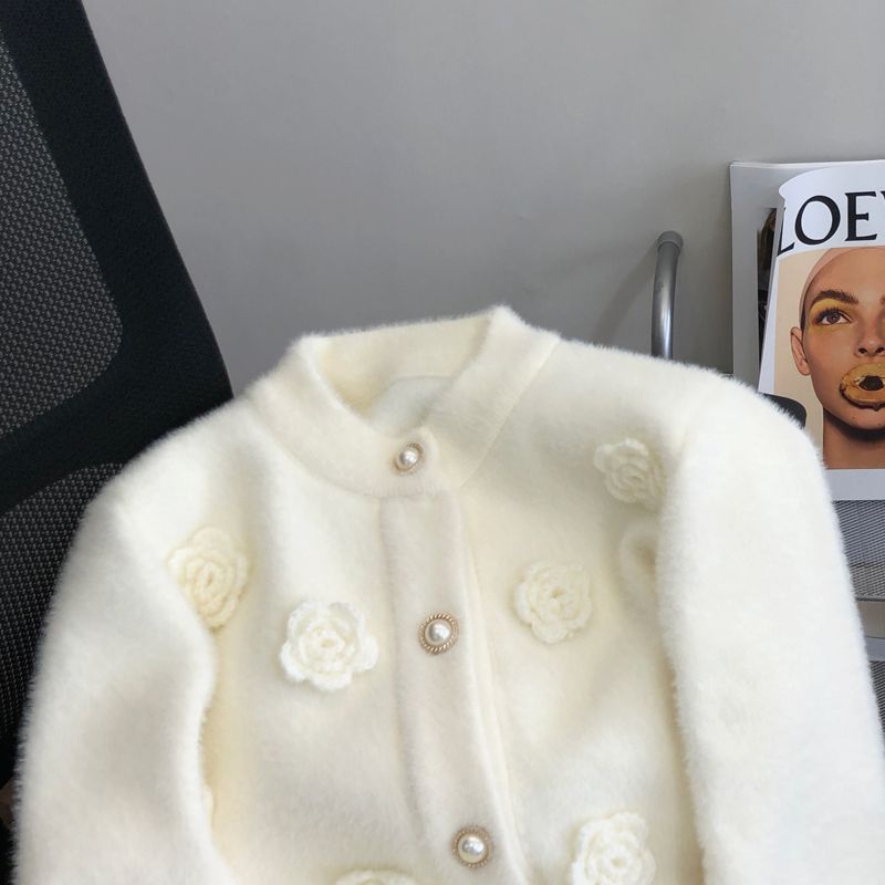 Sweter putih abadi Super baru  - Applique Patch Flower ulasan dan harga