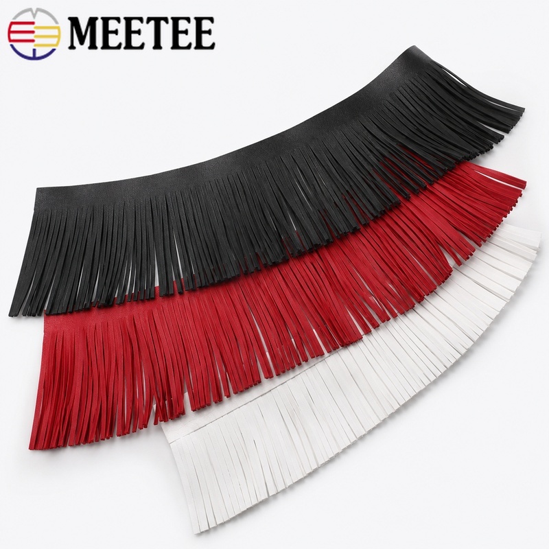 Pita Rumbai Kulit Imitasi 2M 1 - Fringe Ribbon Sewing ulasan dan harga