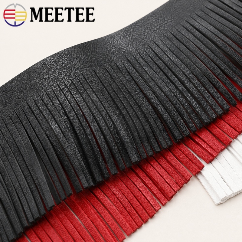 Pita Rumbai Kulit Imitasi 2M 1 - Fringe Ribbon Sewing ulasan dan harga