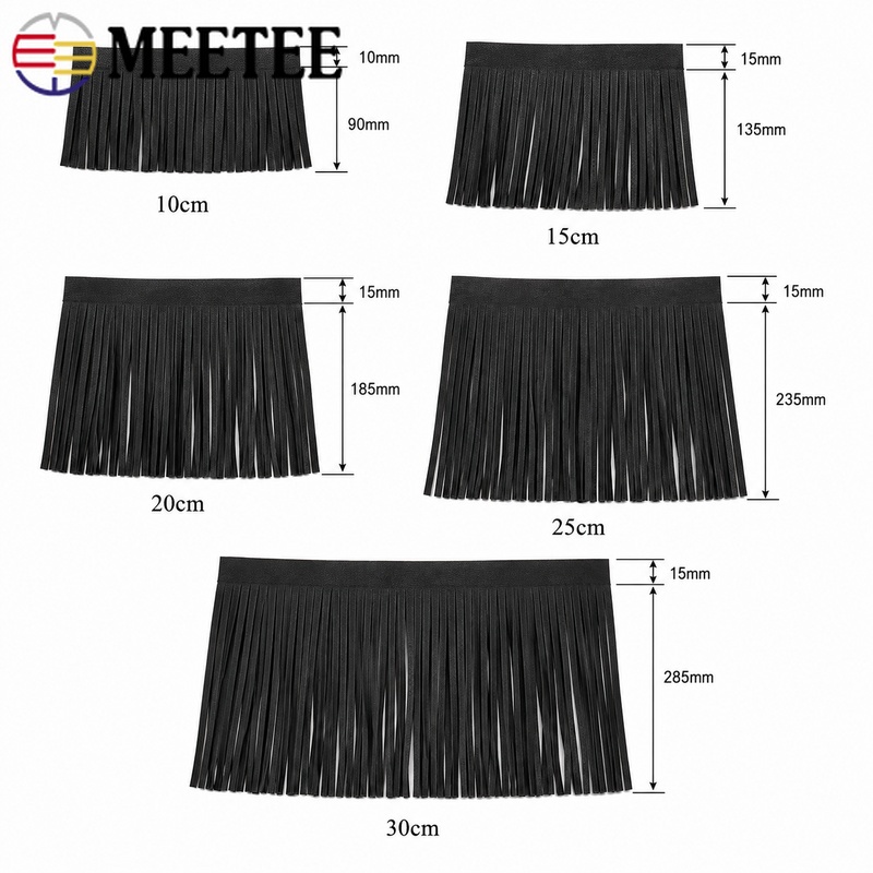 Pita Rumbai Kulit Imitasi 2M 1 - Fringe Ribbon Sewing ulasan dan harga
